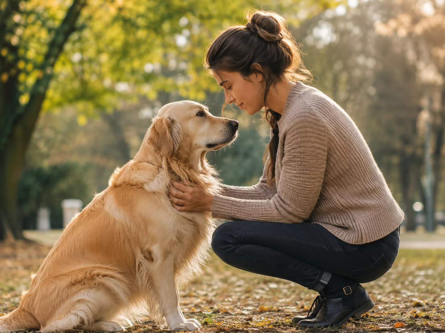Vertrauen und Blickkontakt im Hundetraining
