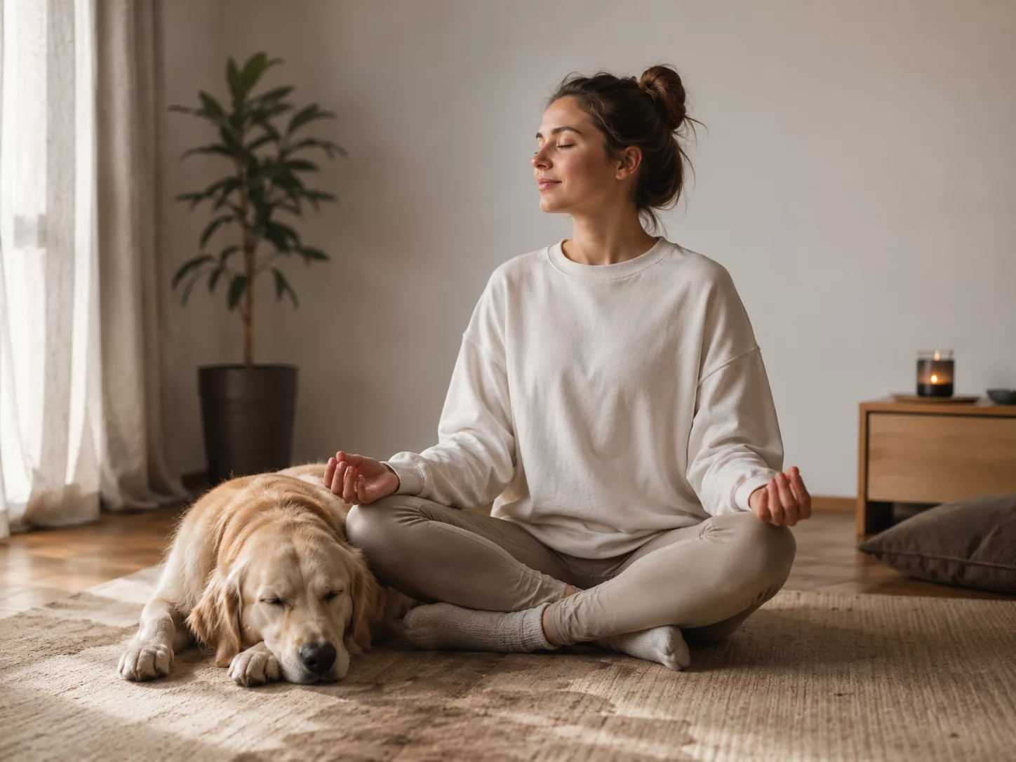 Ruhe und Entspannung mit Hund